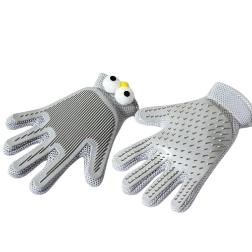 2-in-1 Pet Grooming Gloves for Dogs Cats Hair Removal Massage - Image 3