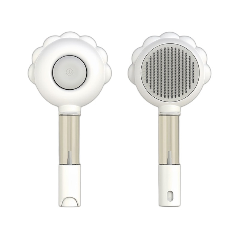 2-in-1 Self Cleaning Pet Brush with Spray for Dogs Grooming