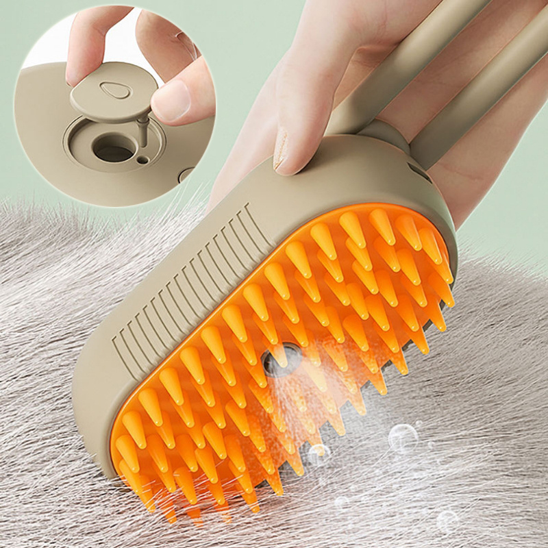 3-in-1 Steam Pet Brush for Cats Dogs Grooming Massage - Image 6