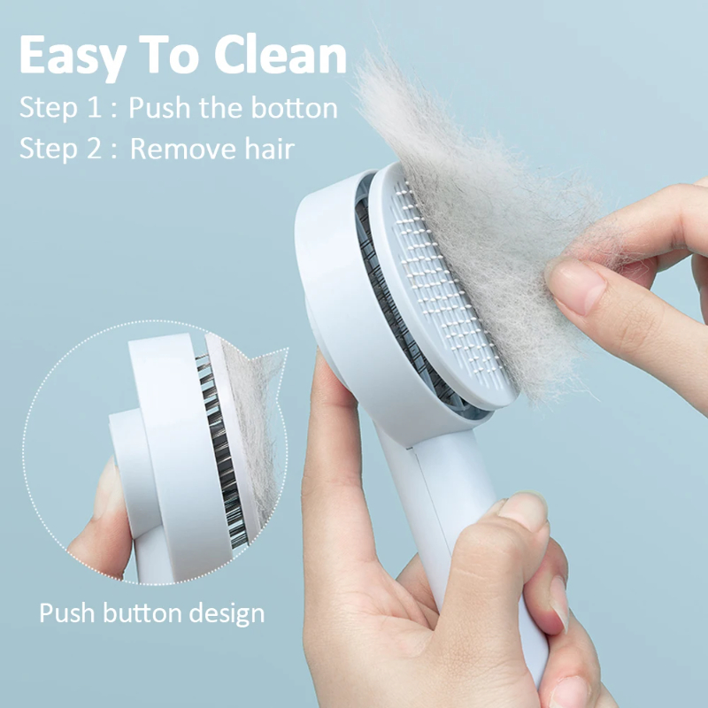 Self Cleaning Pet Needle Comb for Dogs and Cats Grooming - Image 2