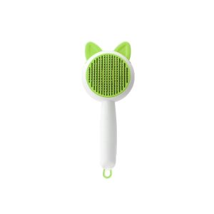 Keep pets well-groomed with a self-cleaning brush for dogs and cats. Easily remove loose hair, tangles, and mats during regular grooming.