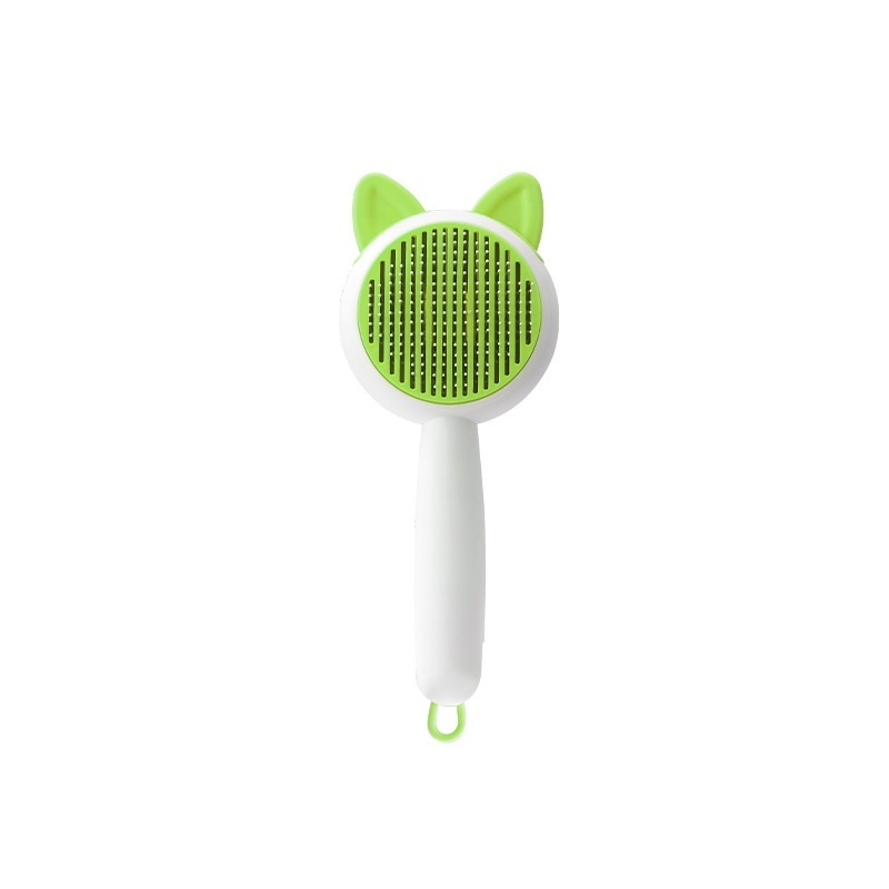 Keep pets well-groomed with a self-cleaning brush for dogs and cats. Easily remove loose hair, tangles, and mats during regular grooming.