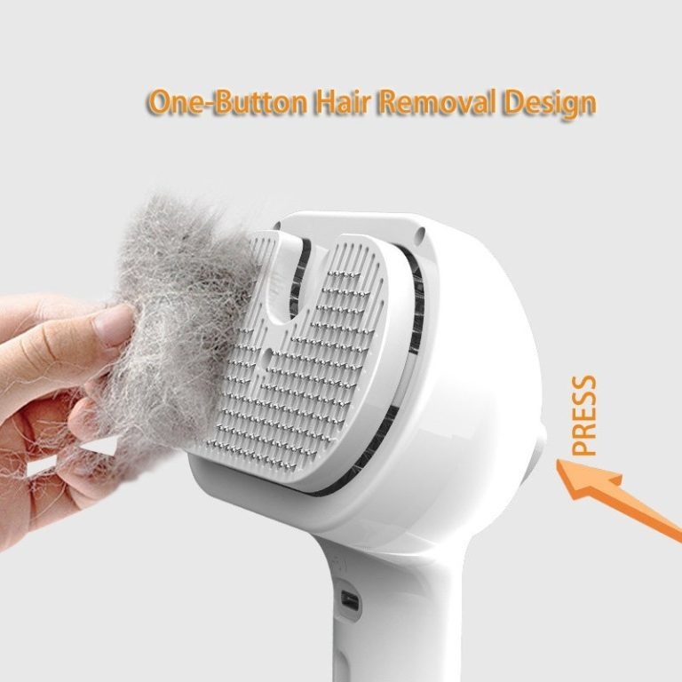 Self Cleaning Pet Hair Remover Comb with Mist for Dogs Grooming - Image 4